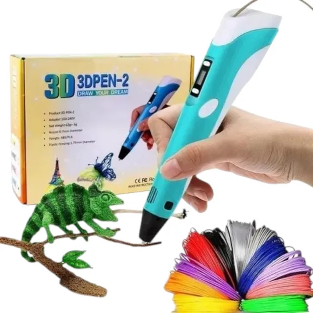 Bolígrafo Lápiz Impresora 3d + Filamentos Creatividad Dibujo