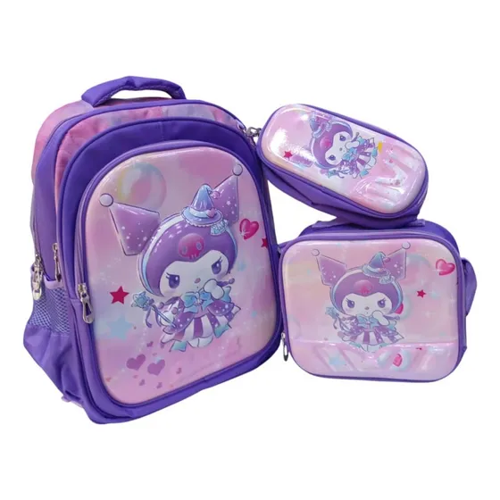 Bolso Escolar  My Melody Cinnamorol Kuromi 