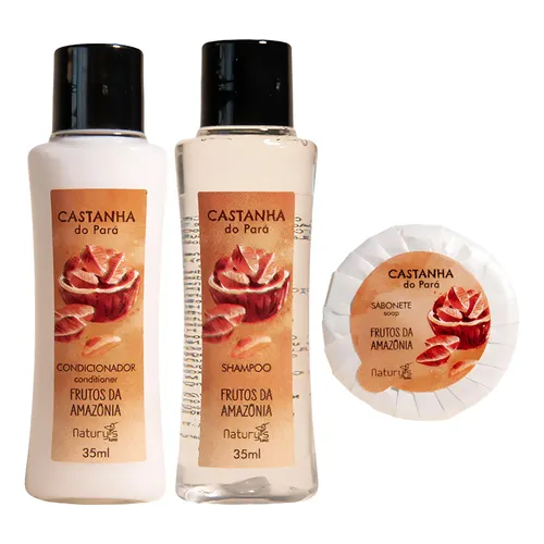 50 Shampoo's 2 Em 1 Castanha Do Pará 35ml Hotel,pousada,spa