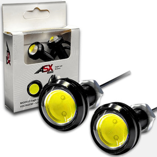 Par Led Strobo Olho Águia/gato Asx 23mm P/ Som Automotivo Par Led Strobo Olho Águia/gato Asx 23mm P/ Som Automotivo