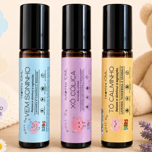 リラクゼーショングッズ BudsBrain50% LIQUID 1ml Kit Roll-on Kids Oleo Zé Lelé 10ml + Floral Tranquilito 30ml