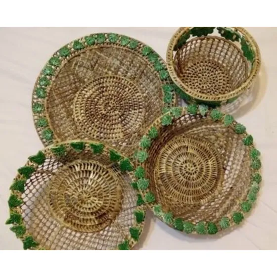 4 Hermosas Cestas Importadas Para, Hogar Jardín, Terraza,etc