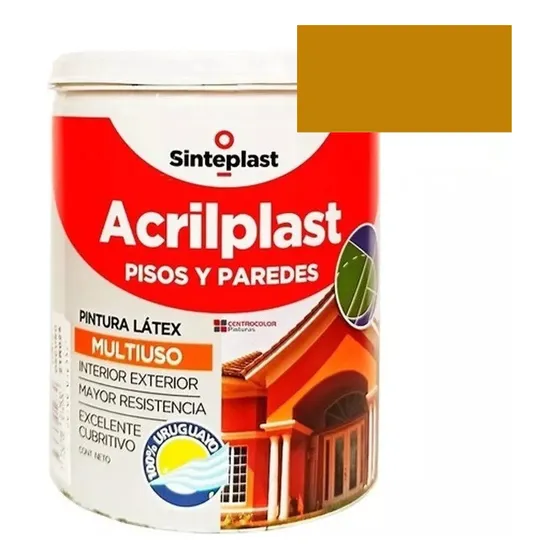 Pintura Latex Para Pisos Acrilplast Multiuso 1/4l Sinteplast
