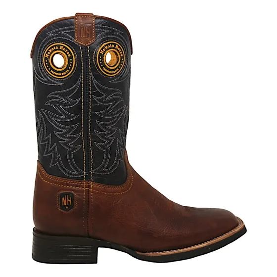 Bota Vaquera Nokota Horse Shell Caballero Punta Cuadrada 