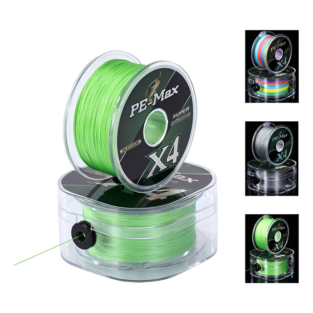 Linha De Pesca Multifilamento 300metro Pe 4 Fios Supertração Verde-0.28mm-16kg-3.0