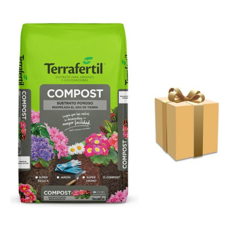 Sustrato Compost Terrafertil 50l Tierra Indoor + Regalo Sustrato Compost Terrafertil 50l Tierra Indoor + Regalo