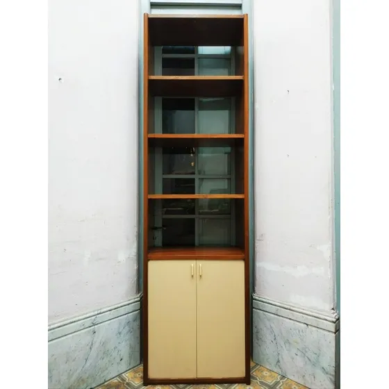 Biblioteca Alta 2 Puertas 6 Estantes Macizos