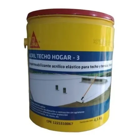 Pintura Elastomerica Acril Techo Hogar 3 Blanco Gal Sika