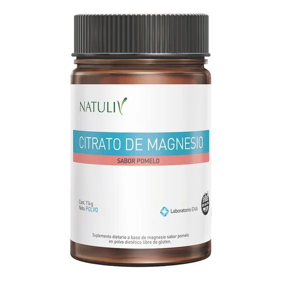 Citrato De Magnesio En Polvo Natuliv - 30 Servicios Sabor Pomelo