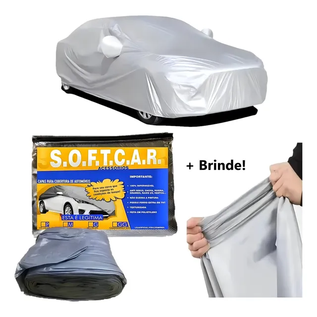 Capa Protetora Cobrir Carro Lona Grossa Proteção Forrada Uv