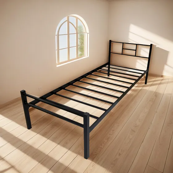 Cama Solteiro Em Aço Tubular- Conforto E Elegância Promoção