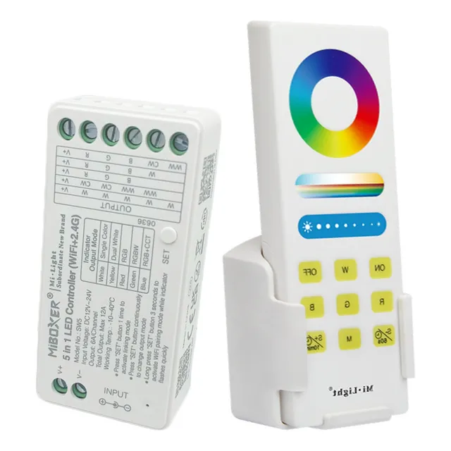 Controlador Led Rgbw Wifi + Control Remoto Miboxer 