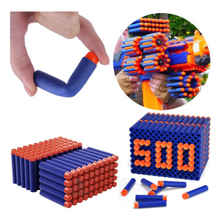 Refil Munição Dardos Sortidos Para Lançador Nerf Kit 500 Uni Refil Munição Dardos Sortidos Para Lançador Nerf Kit 500 Uni