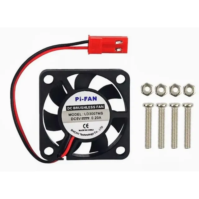 Kit 5 Ventiladores Rb Pi3, Orange Pi, Arduino Etc 30x30x7 Mm