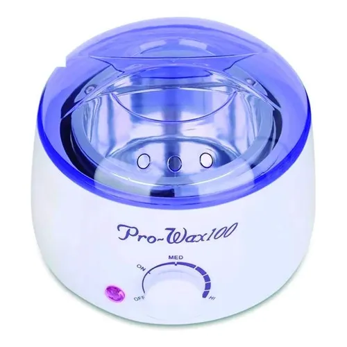 Calentador De Cera Para Depilar Color Azul Con Blanco