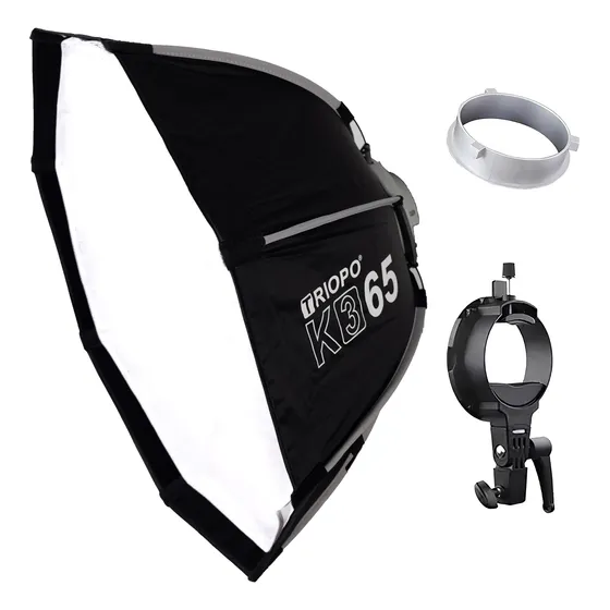 Softbox Octabox Híbrido Bowens/speedlight Triopo Kh-65 Grid