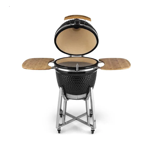 Parrillero Barbacoa Ceramica Kamado 21   Rojo O Negro
