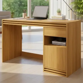 Click Magazine Mesa Escrivaninha Estudos Quarto Home Office 120cm Com 01 Porta 01