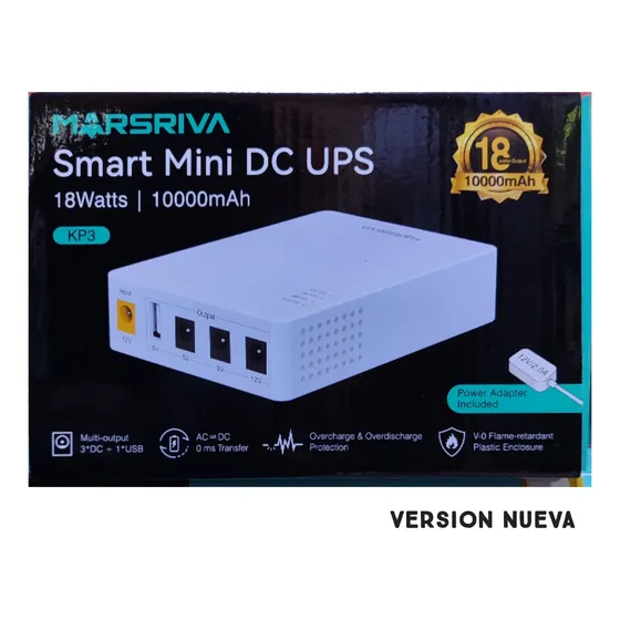 Mini Ups Kp3 Marsriva Smart Dc Para Router Y Modem 10000 Mah