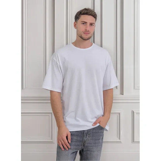 Remera Vilo Oversize Hombre Lisa Algodon