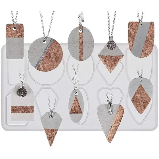 Molde Silicona Para Dijes Joyeria Llavero Resina Artesanias