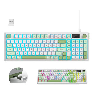 Bluetooth+2.4g+com Fio Rgb Gamer Teclado Silencioso Para Pc Bluetooth+2.4g+com Fio Rgb Gamer Teclado Silencioso Para Pc
