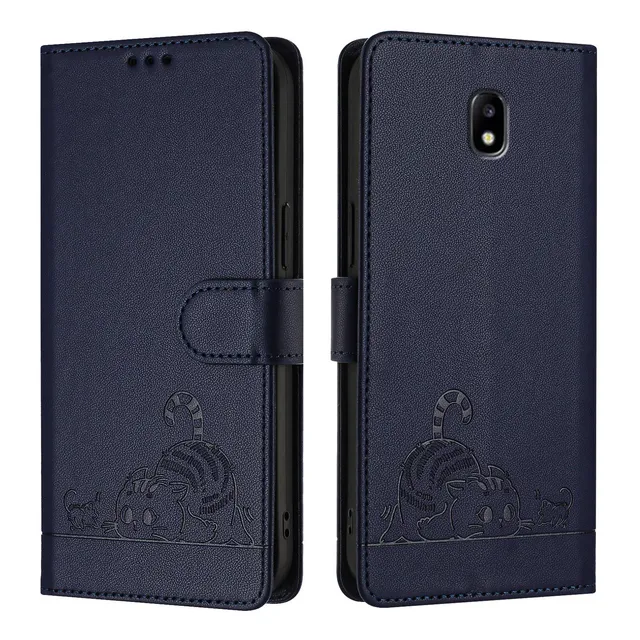 Funda Para Samsung Galaxy J3 2017/j3 Pro 2017/j5 2017/j5 Pro 2017 Funda Tipo Cartera, Piel Sintética, Ranuras Para Tarjetas, Nuevo Estilo