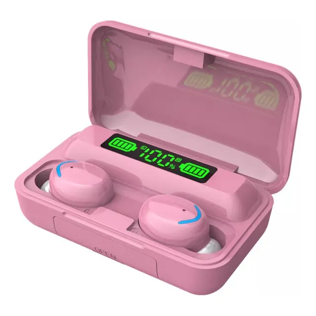 Audífonos In-ear Gamer Inalámbricos Bluetooth F9-5c Rosa