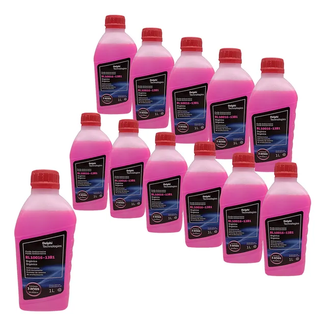 12 Aditivos Radiador Orgânico Rosa Delphi Rl10016