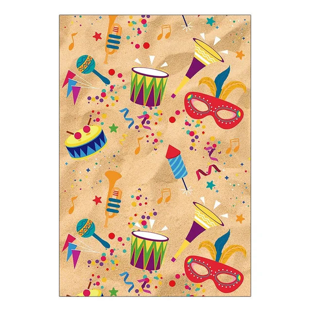 Painel De Festa Vertical  1,50 X 2,20- Carnaval Bloco 07