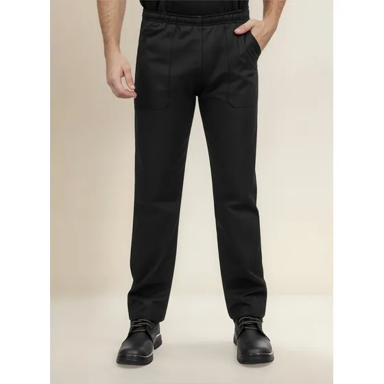 Calça Brim Preta Uniforme Profissional Envio Imediato