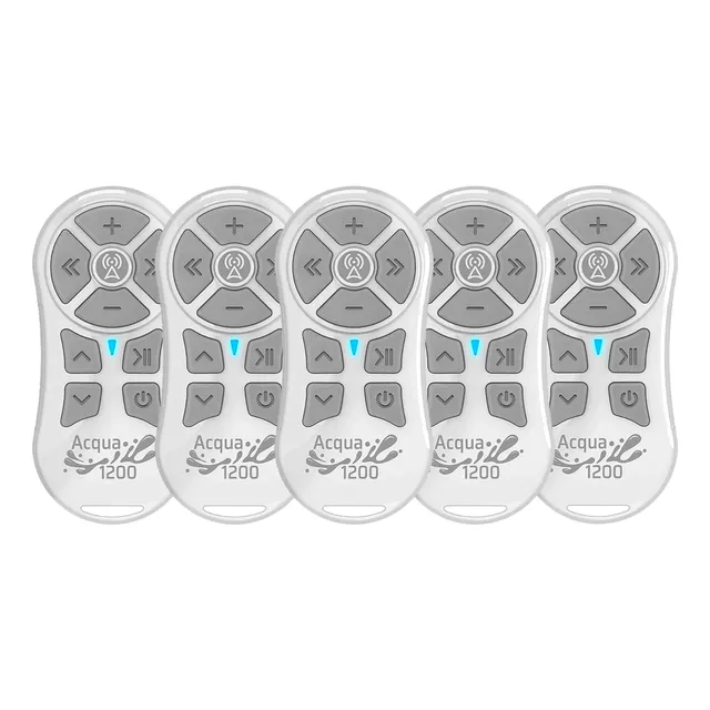 Kit 5 Controles Acqua 1200 Jfa Longa Distância Rádio Som