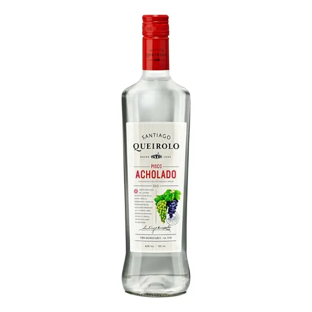 Pisco Peruano Santiago Queirolo Acholado 750ml Chileno