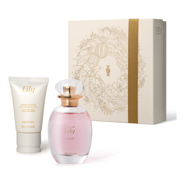 Kit Presente L'eau De Lily Soleil O Boticário Feminino Original Kit Presente L'eau De Lily Soleil O Boticário Feminino Original