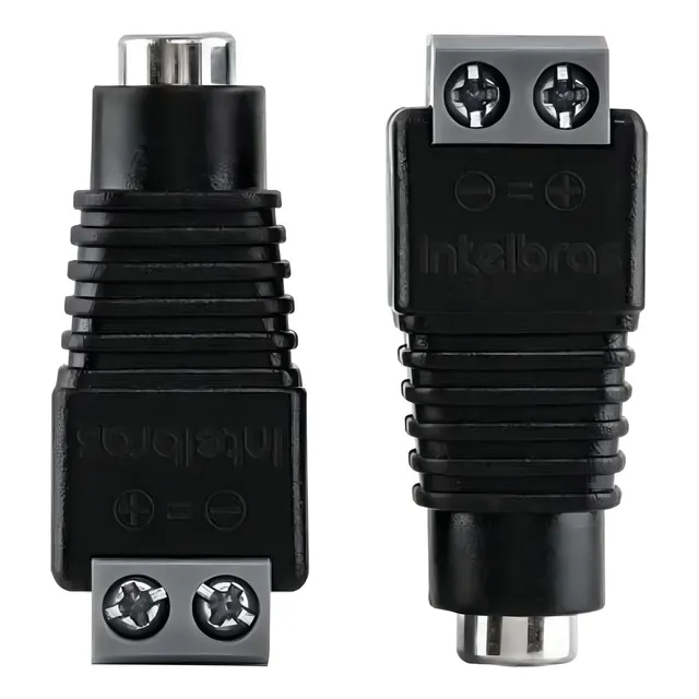 Kit de conectores P4 hembra Intelbras de 10 pulgadas, color negro