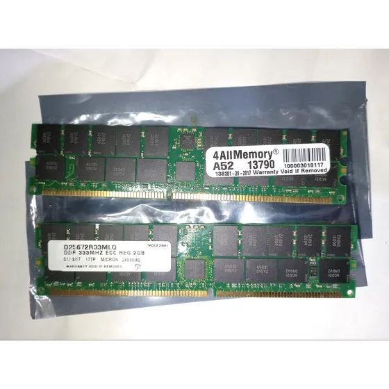 Memoria Ram Servidor Par 2x2gb Ddr-333 Ecc Compaq Hp (2700)