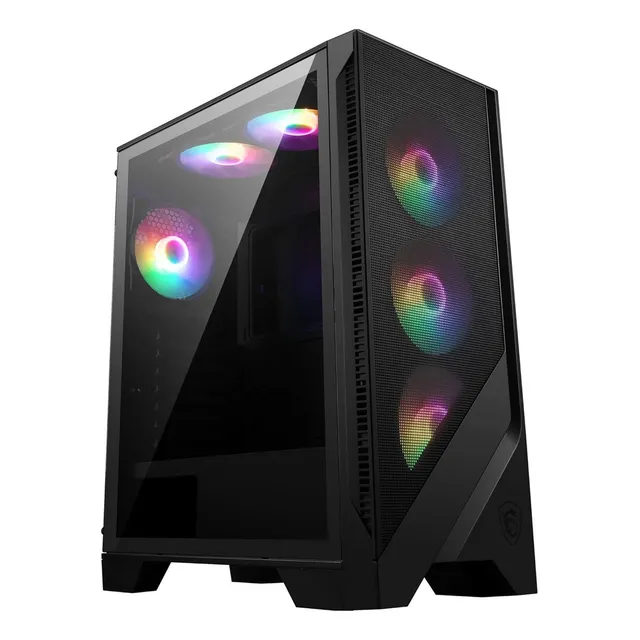 Gabinete Gamer Msi Mag Forge 120a Airflow Atx 6 Fan Rgb