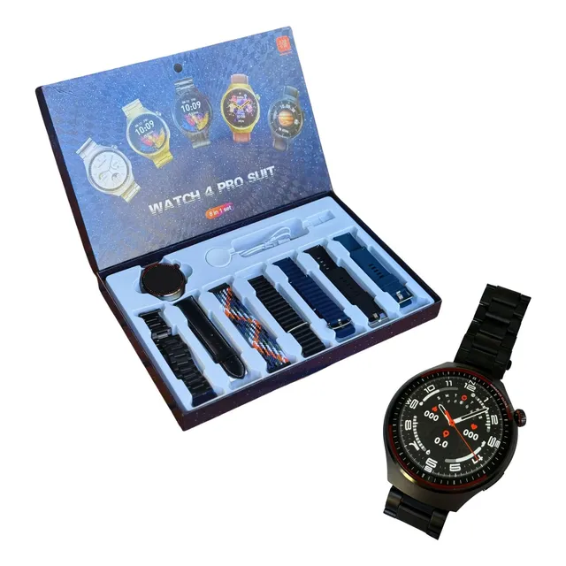 Pack Smartwatch Reloj Inteligente Llamada Mensaje + 7 Mallas