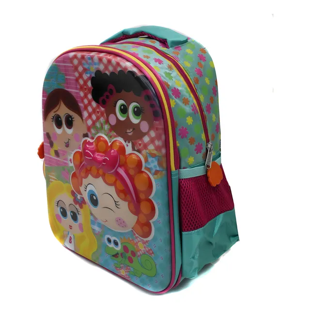 Mochila Kinder Prescolar Chamoy Distroller Amigos Color Celeste