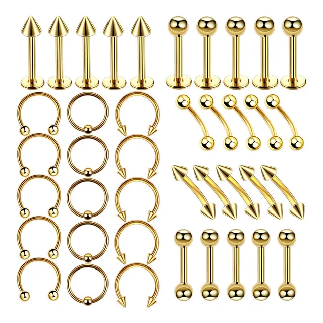 Accesorios Para Piercingombligo De Oro, Pendientes De Oreja