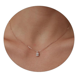 Collar De Oro Kyerlyn Para Mujer, Collares Solitarios De Dia Collar De Oro Kyerlyn Para Mujer, Collares Solitarios De Dia