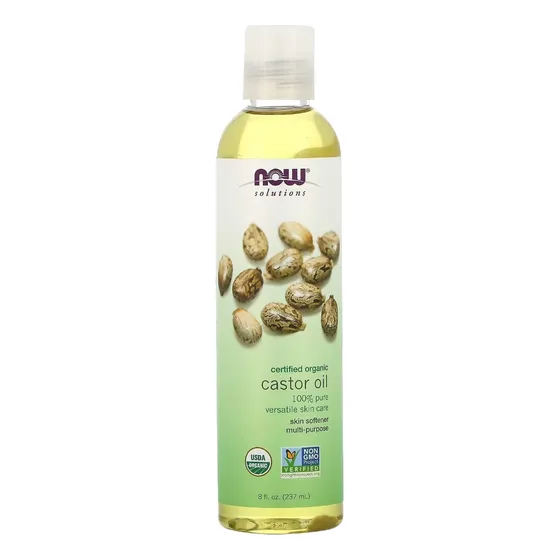 Now Aceite De Ricino 237ml - 100% Puro Orgánico Certificado