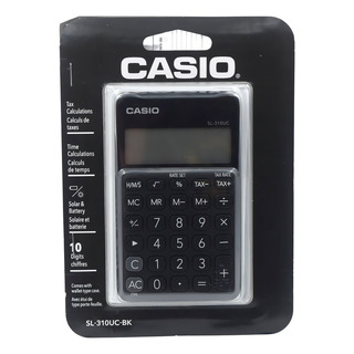 Calculadora Electronica Sl-310uc Negra Casio Cont 1pieza Color Negro Calculadora Electronica Sl-310uc Negra Casio Cont 1pieza Color Negro