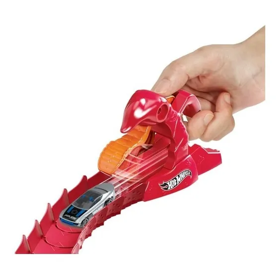 Hot Wheels. Pista De Juguete, Hot Wheels City, Némesis Escor Color Rojo