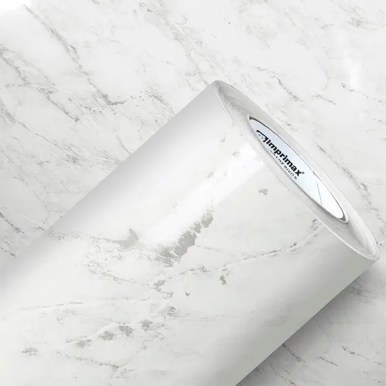 Adesivo Para Mesa Mármore Calacata Branco 1,50mx1,22m 