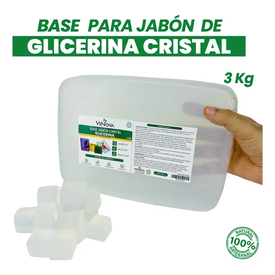 3 Kg De Base Glicerina Cristal - Kg a $23500