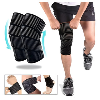 Vendas Para Rodillas Elasticas Premium Gym Crossfit 1 Par Vendas Para Rodillas Elasticas Premium Gym Crossfit 1 Par