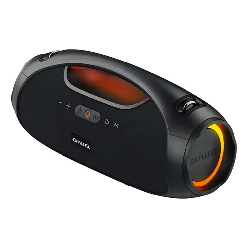 Caixa De Som Aiwa Aws244bt Boombox Preto 60w Bluetooth Preto