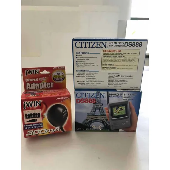 Tv A Color De Mano Citizen Nuevos,3pilas Aa+adapt Corriente