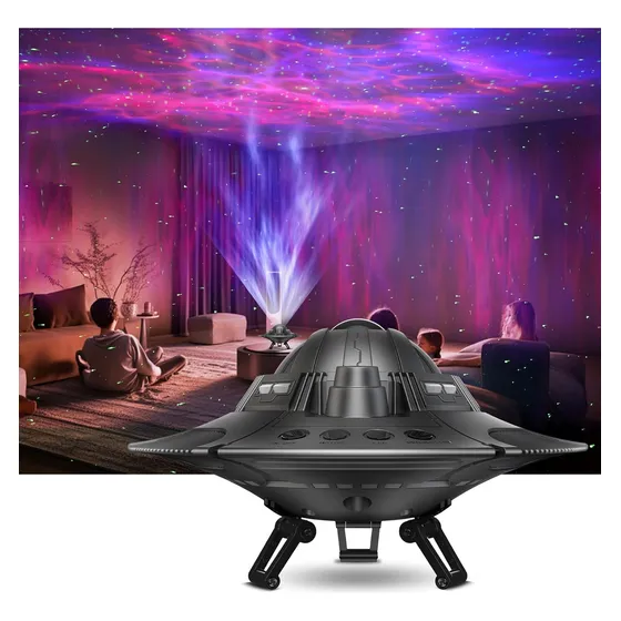 Proyector De Galaxia Ovni, Luces Led Dormitorio Niños Relax